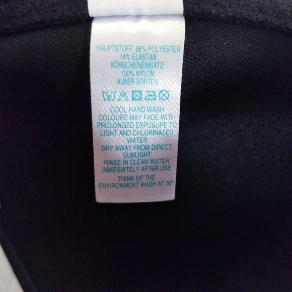 Asos Swim Floral Bikini Bra Top Size 34DD/E - Picture 7 of 12